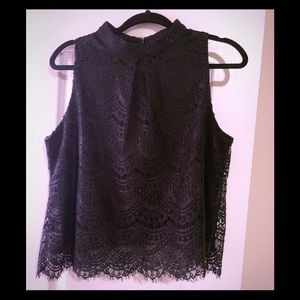 Black lace top